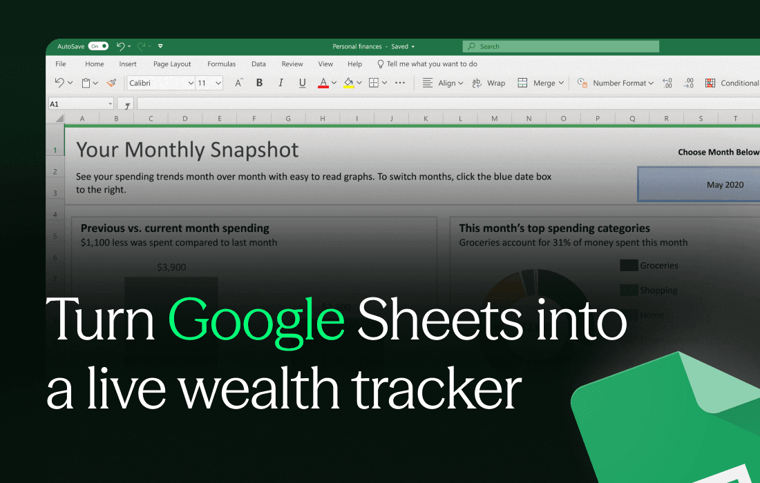 How to build a live net worth spreadsheet that actually stays synced